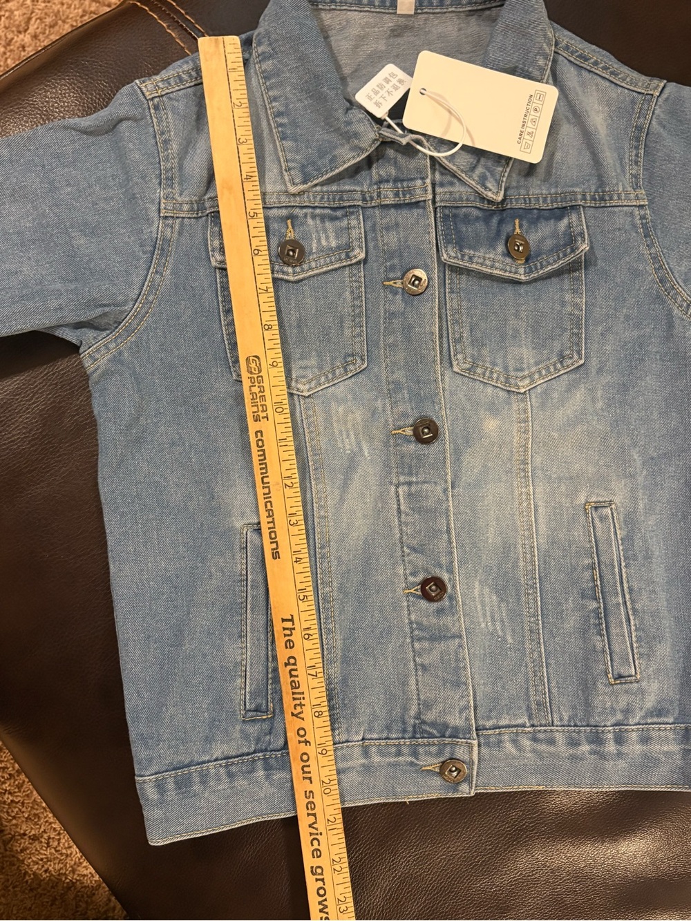 NWT Embroidered Taylor Swift Denim Jacket with text. women’s small. - Picture 14 of 15